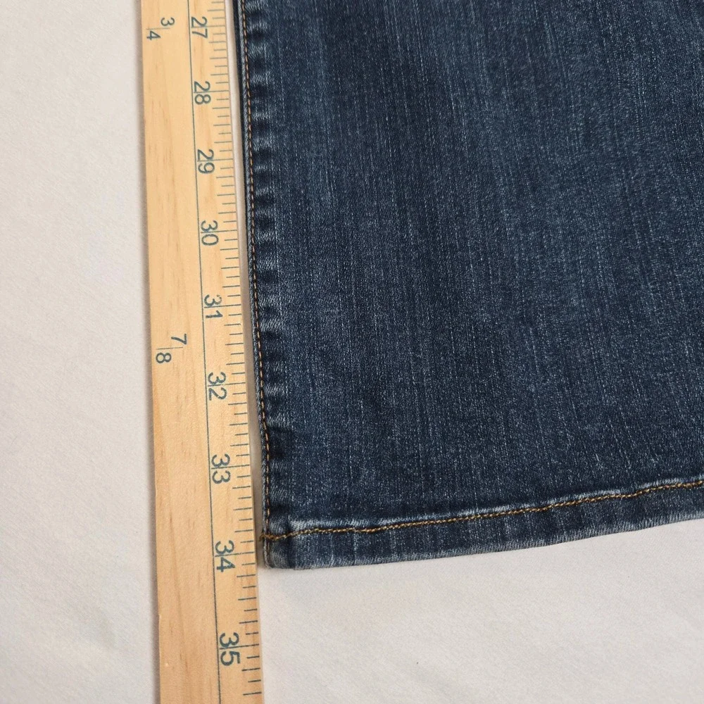 Hudson Y2K Bootcut Low Rise Jeans Medium Wash Denim Womens Siz 29 Button Pockets